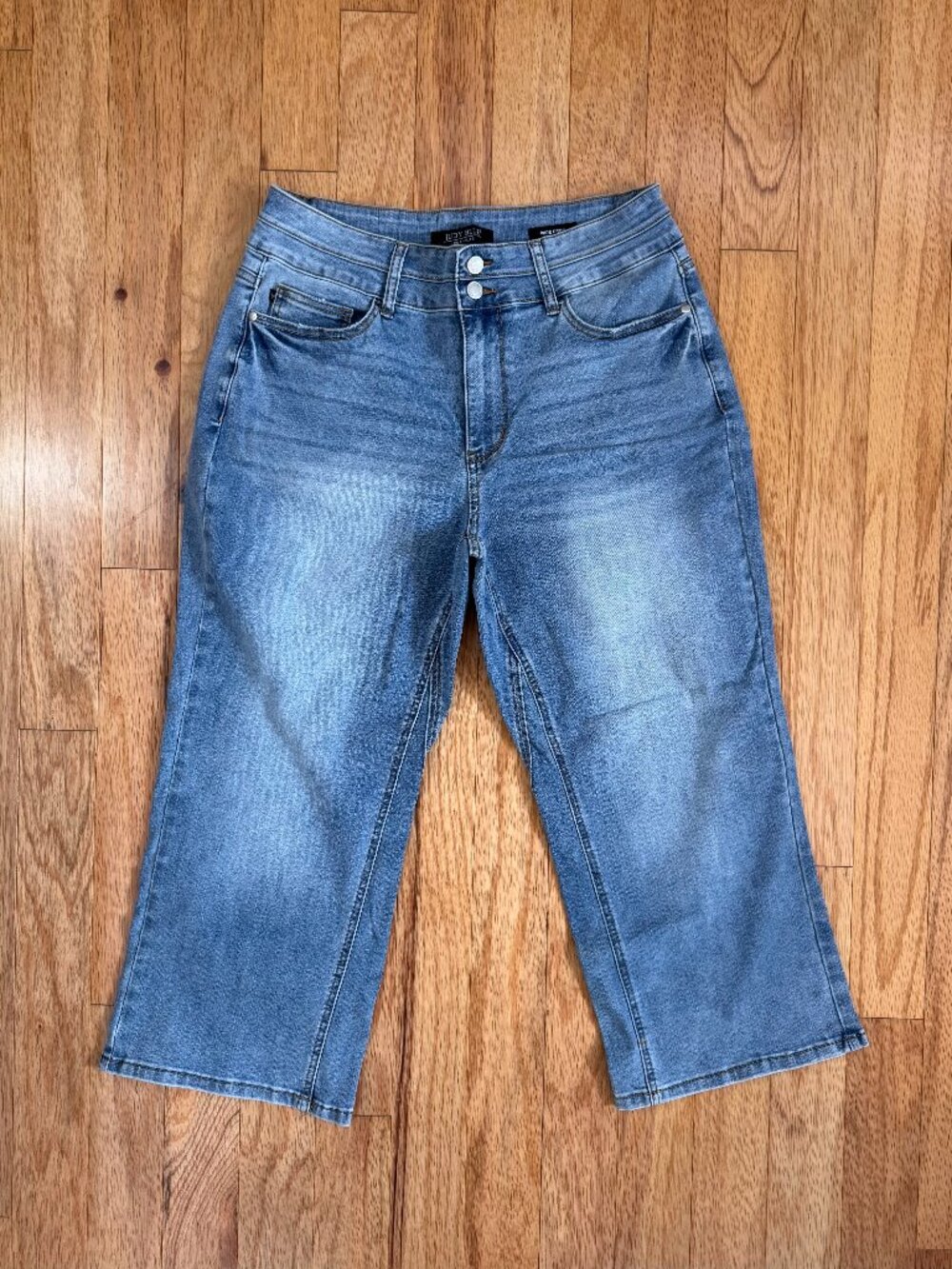 Judy Blue Cool Runnings Wide Leg Crop Jeans Light Wash 14W